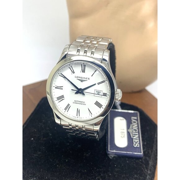Longines Women's Watch L23214116 Record Swiss Automatic White Dial 30mm Steel - Picture 1 of 14